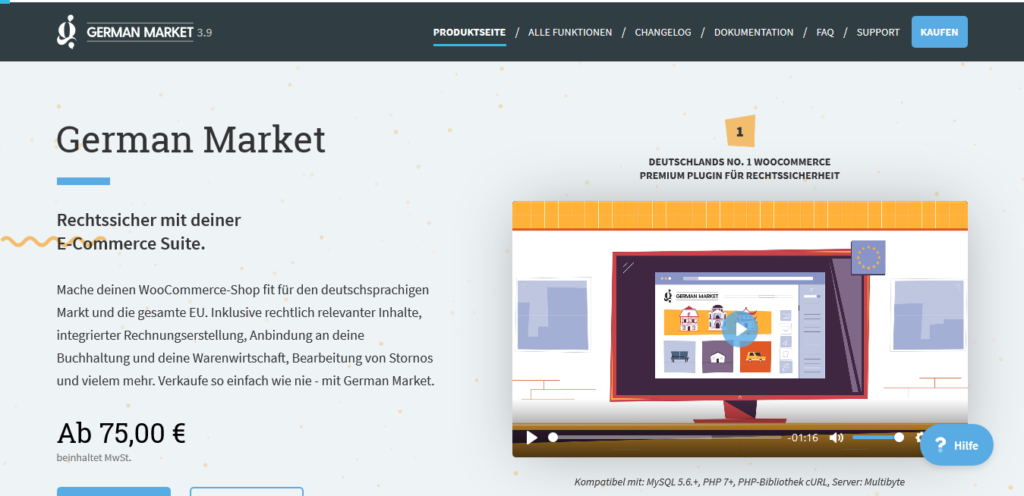 German Market For WooCommerce - MarketPress