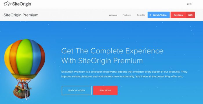 SiteOrigin Premium - WordPress Plugin