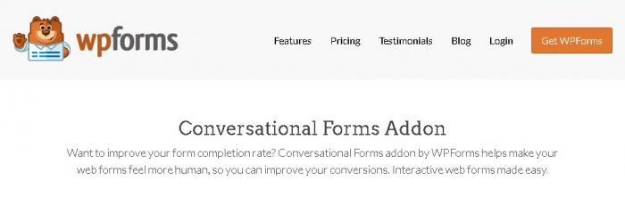 WPForms Conversational Forms Addon