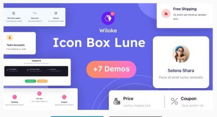 Wiloke Icon Box Lune for Elementor