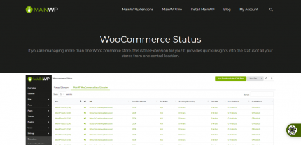WooCommerce Status - MainWP WordPress Management
