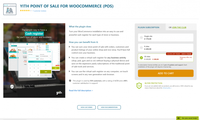 YITH Point Of Sale For WooCommerce