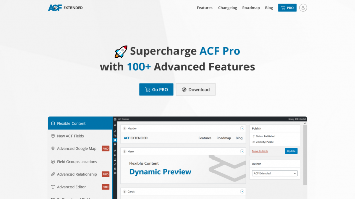 Advanced Custom Fields Pro Extended - WordPress Plugin