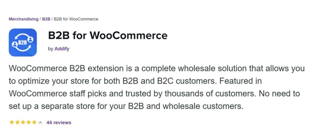 B2B For WooCommerce By Addify