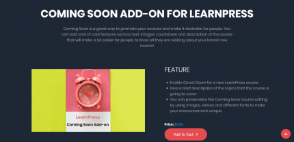 LearnPress – Coming Soon Courses