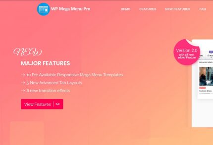 WP Mega Menu Pro - WordPress Plugin
