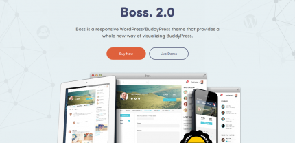 Boss WordPress Theme 2.5.7 - Create A Stunning Community Site