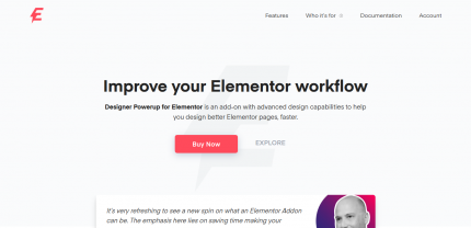 Designer Powerup For Elementor - Improve Your Elementor Workflow