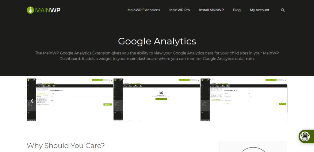 Google Analytics - MainWP WordPress Management