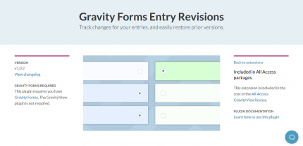 GravityView – Entry Revisions