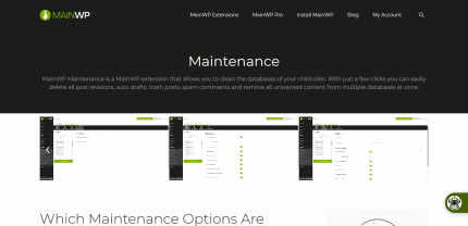 Maintenance - MainWP WordPress Management