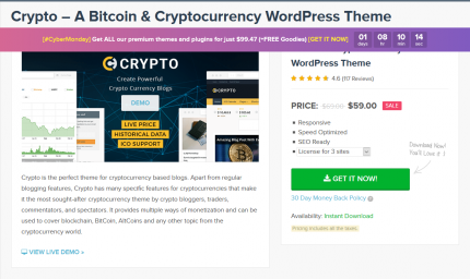 MyThemeShop Crypto Bitcoin & Cryptocurrency Theme