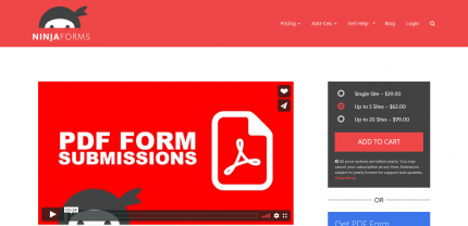 Ninja Forms PDF Form Submission Addon