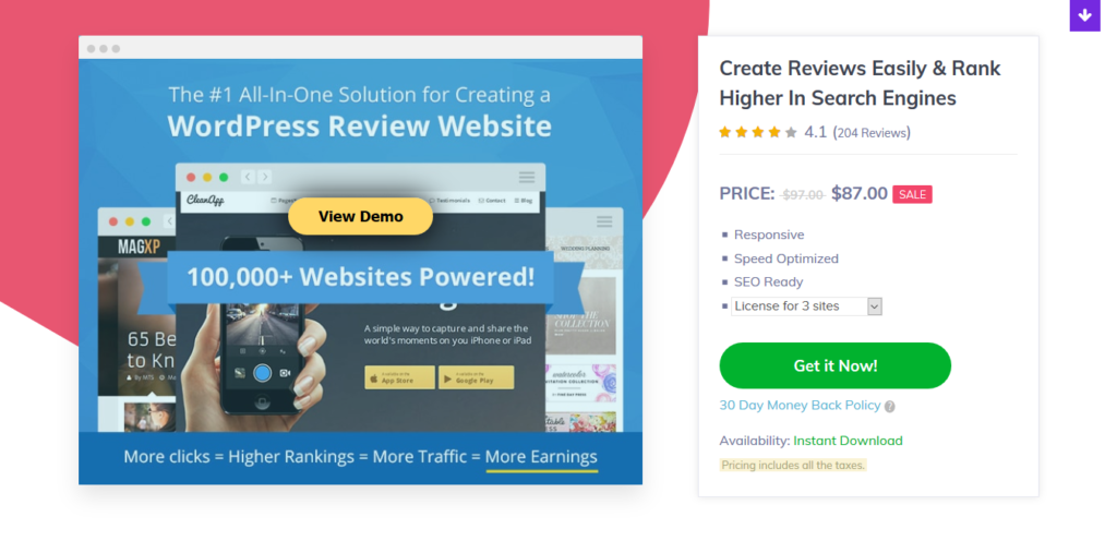 WP Review Pro - Rank Higher In Search Engines