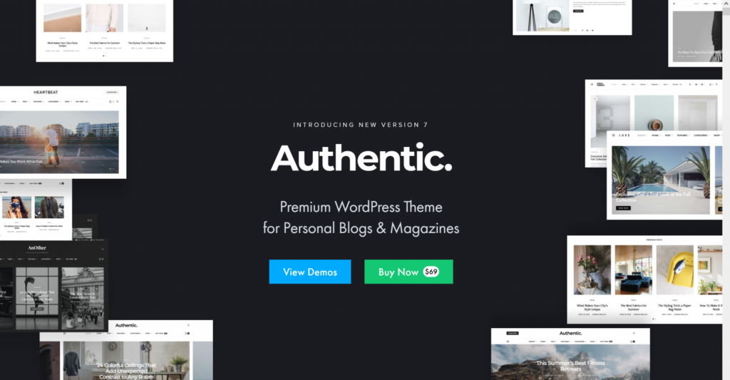 Authentic Lifestyle Blog WordPress Theme