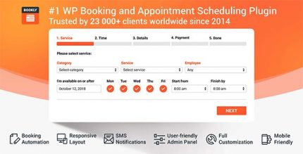 Bookly PRO – Appointment Booking with Scheduling