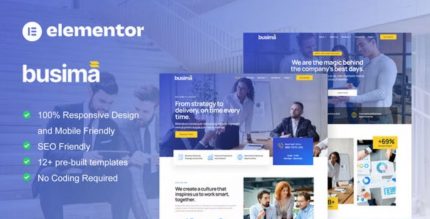 Busima – Business Consultant Elementor Template Kit