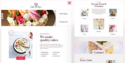 Cake Boutique – Cake Elementor Template Kit