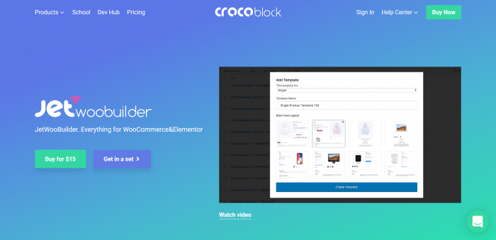 Crocoblock JetWooBuilder Plugin