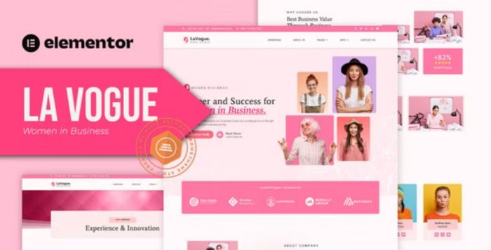 La Vogue – Feminine Business Elementor Template Kit