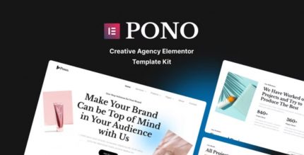 Pono – Creative Agency Elementor Template Kit