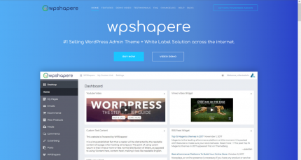 WPShapere - Wordpress Admin Theme