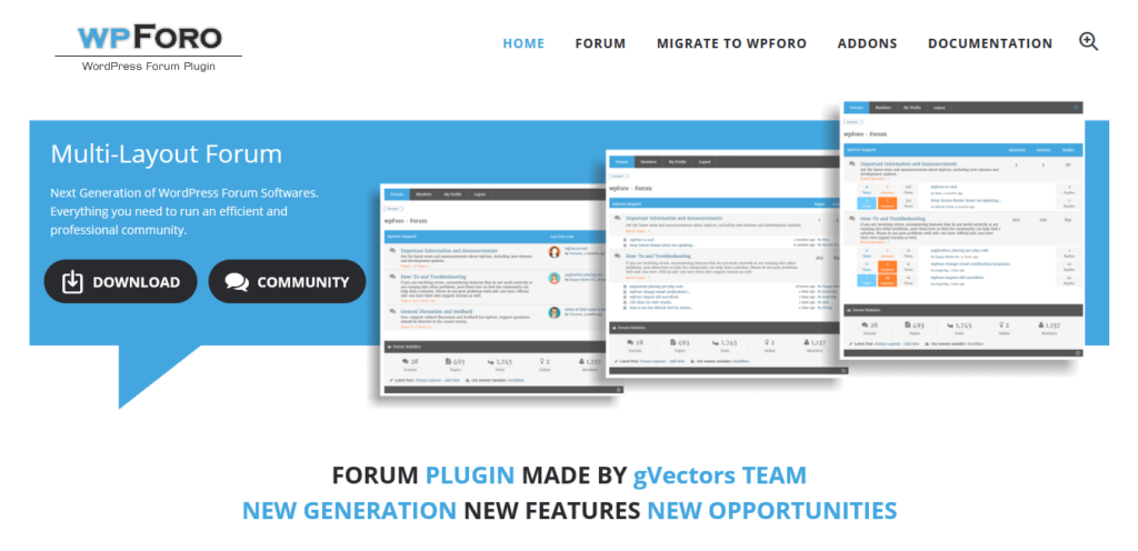 WpForo – WordPress Forum Plugin