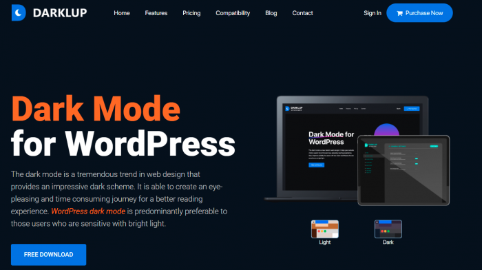 Darklup – WP Dark Mode Plugin