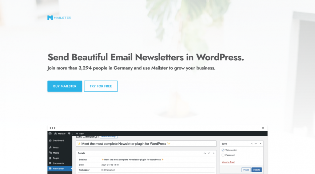 Mailster - Email Newsletter Plugin