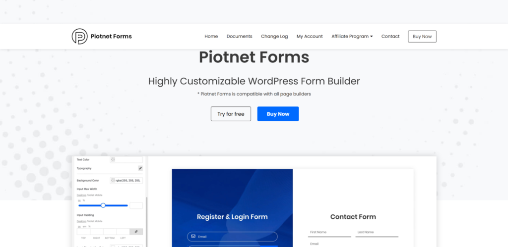 Piotnet Forms Pro - WordPress Form Builder