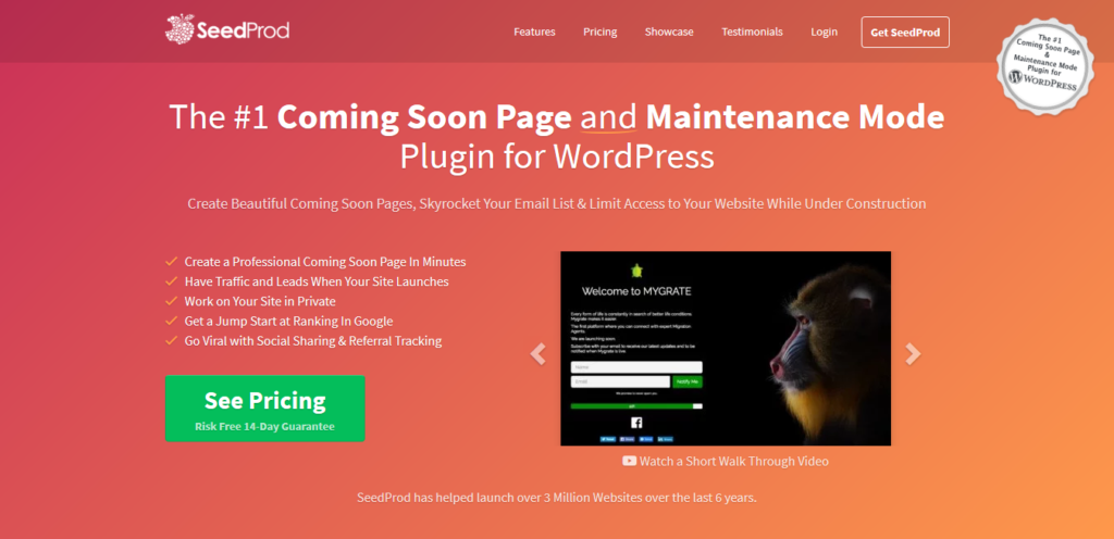 SeedProd Coming Soon Pro - WordPress Coming Soon Plugin