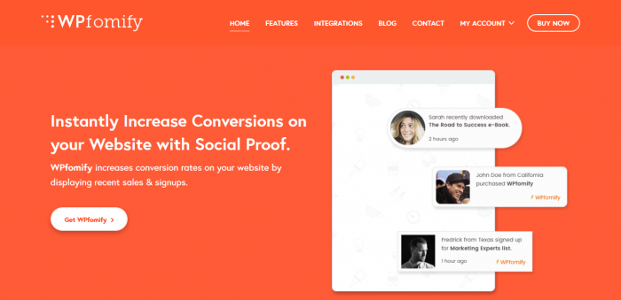 WPfomify - Social Proof And FOMO Marketing Plugin For WordPress