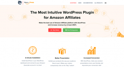 zonPress - Intuitive WordPress Plugin For Amazon Affiliates