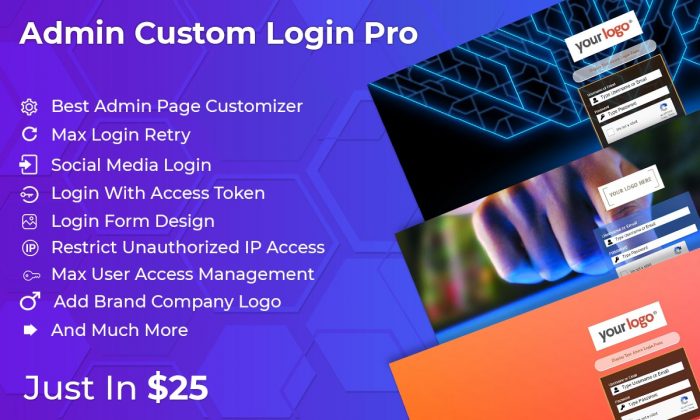 Admin Custom Login Pro By Weblizar