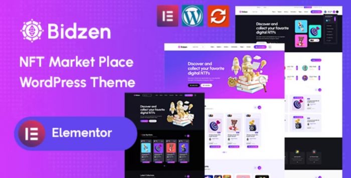 Bidzen – NFT Marketplace WordPress Theme