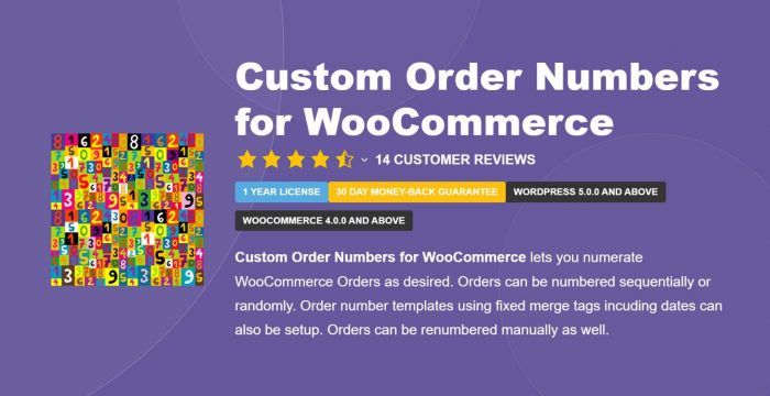 Custom Order Numbers For WooCommerce Pro -Tyche Softwares
