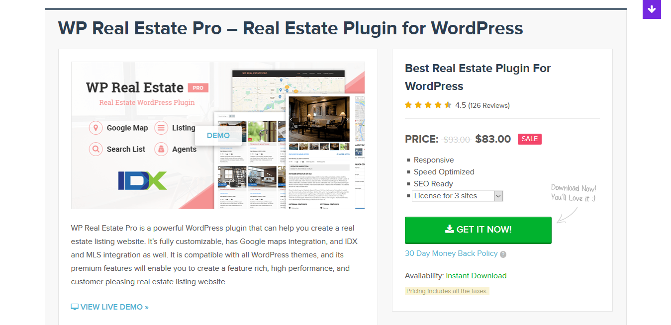 Download GPL MyThemeShop WP Real Estate Pro – Real Estate Plugin For WordPress