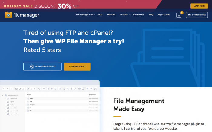File Manager Plugin For WordPress – File Management Made Easy