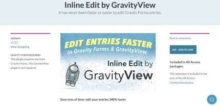 GravityView – Inline Edit