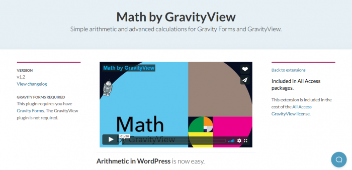 GravityView – Math