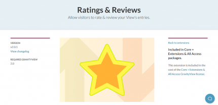 GravityView – Ratings & Reviews