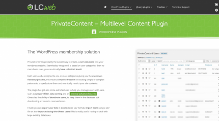PrivateContent Multilevel Content Plugin