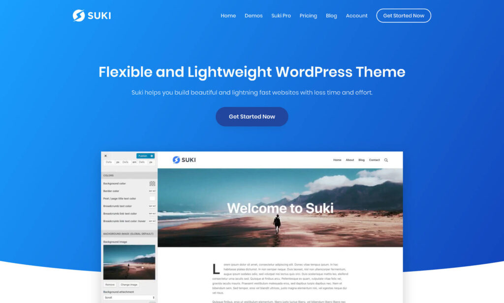 Suki Pro + Plugins & Demos – Flexible And Lightweight WordPress Theme
