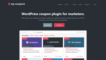 WP Coupons – #1 Coupon Plugin For WordPress