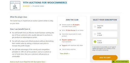 YITH Auctions For WooCommerce Premium