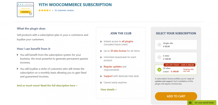 YITH WooCommerce Subscription Premium