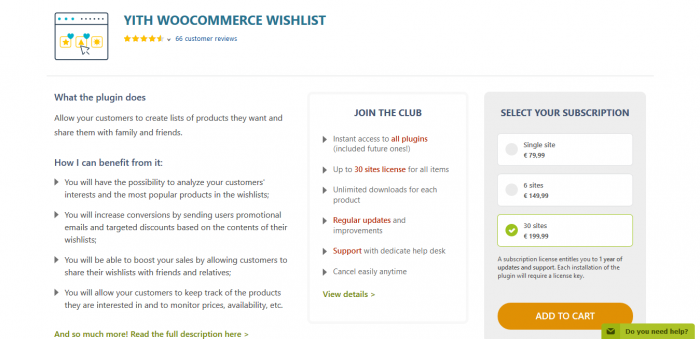 YITH WooCommerce Wishlist Premium