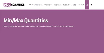 WooCommerce Min/Max Quantities