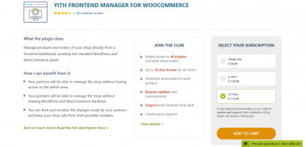 YITH Frontend Manager For WooCommerce Premium