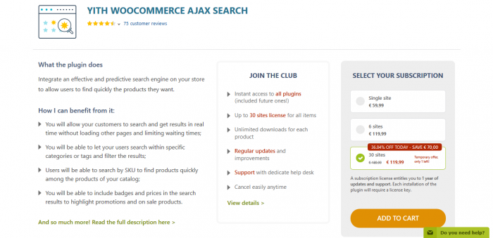 YITH WooCommerce Ajax Search Premium